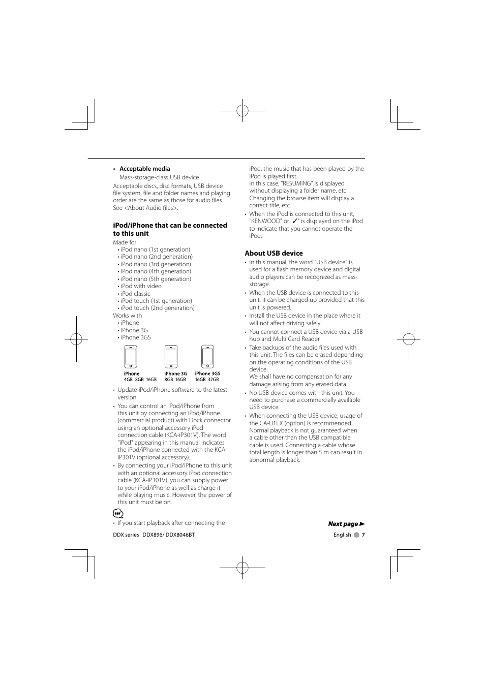 Kenwood DDX8046BT User Manual | Page 7 / 124