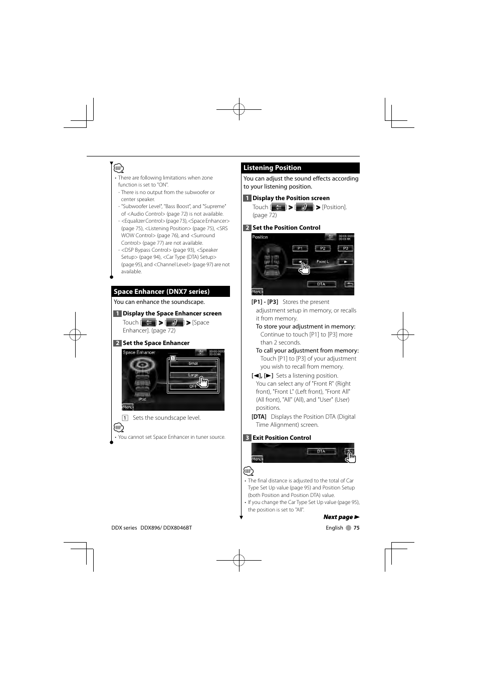 Kenwood DDX8046BT User Manual | Page 75 / 124