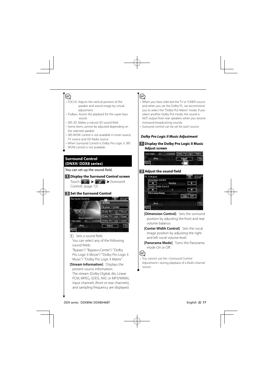 Kenwood DDX8046BT User Manual | Page 77 / 124