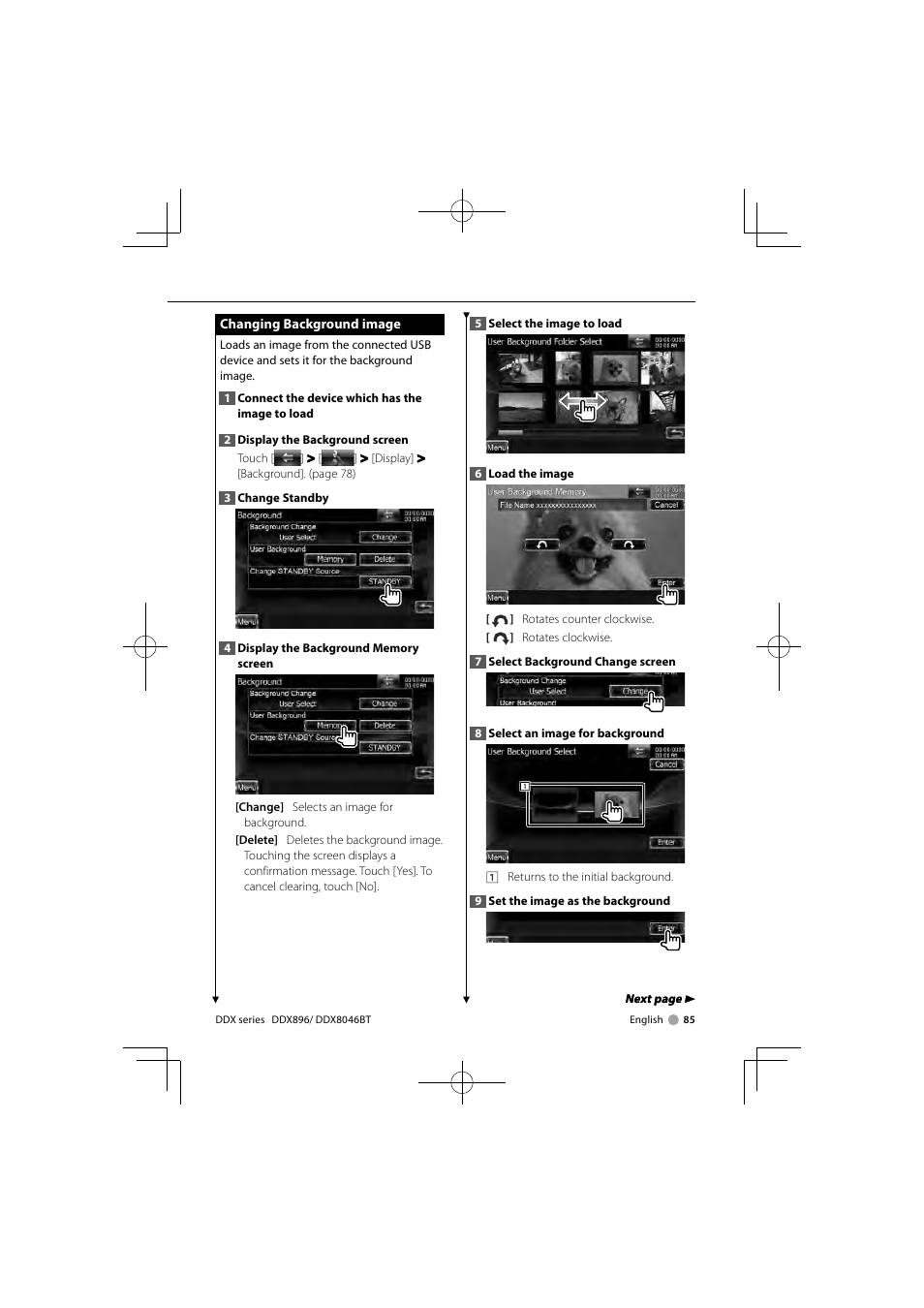 Kenwood DDX8046BT User Manual | Page 85 / 124