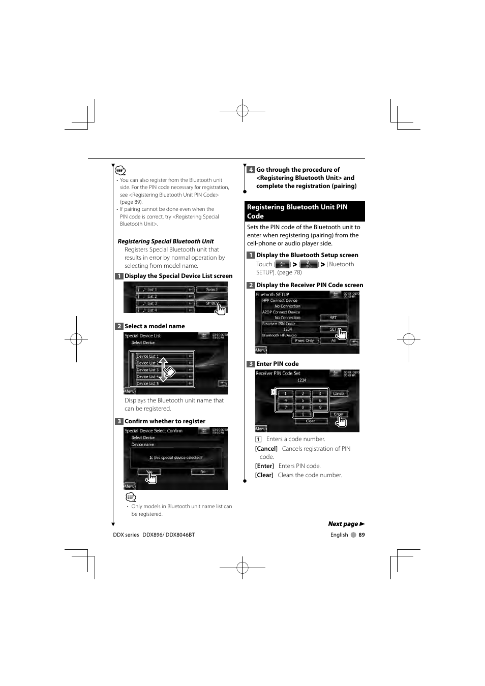 Kenwood DDX8046BT User Manual | Page 89 / 124