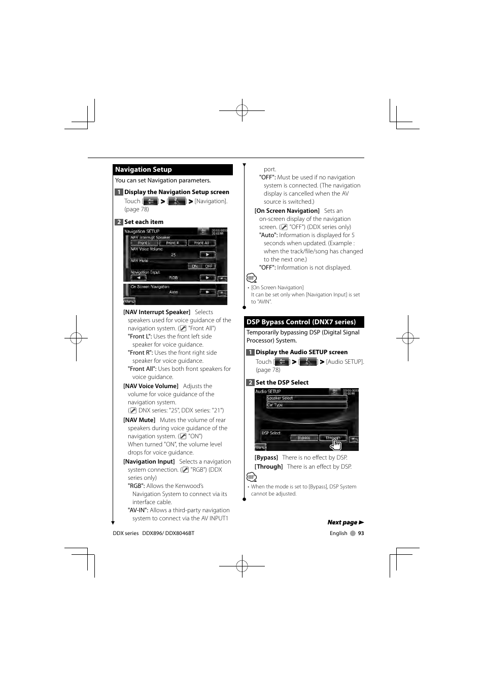 Kenwood DDX8046BT User Manual | Page 93 / 124