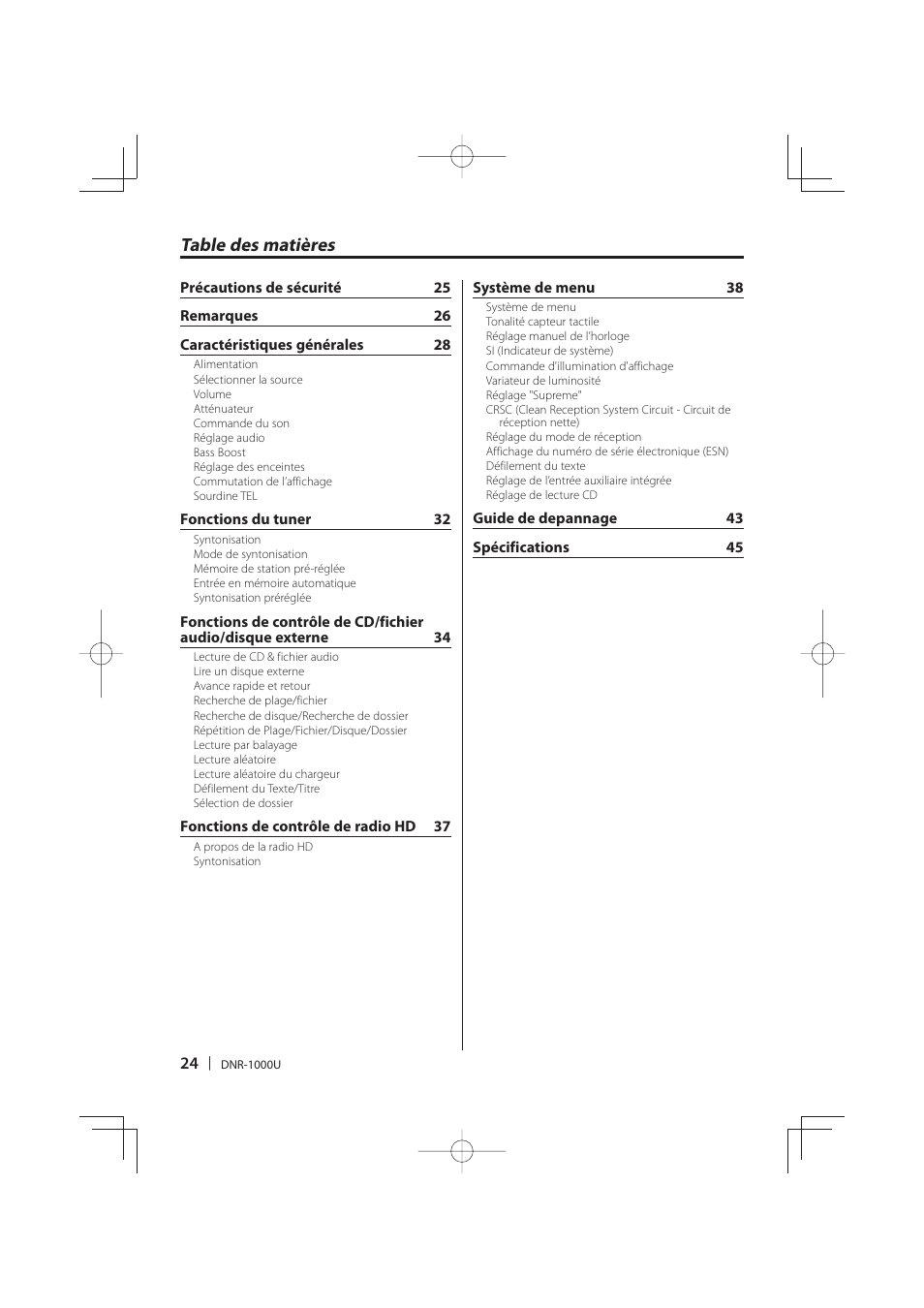 Kenwood DNR-1000U User Manual | Page 24 / 68