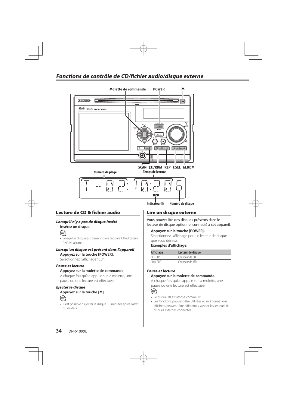 Kenwood DNR-1000U User Manual | Page 34 / 68