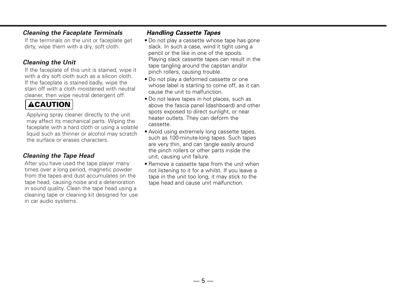 Kenwood KRC-779R  EN User Manual | Page 5 / 50