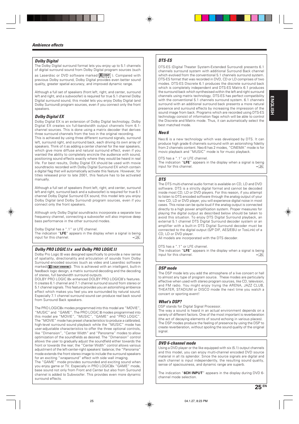Kenwood KRF-V6080D User Manual | Page 25 / 40