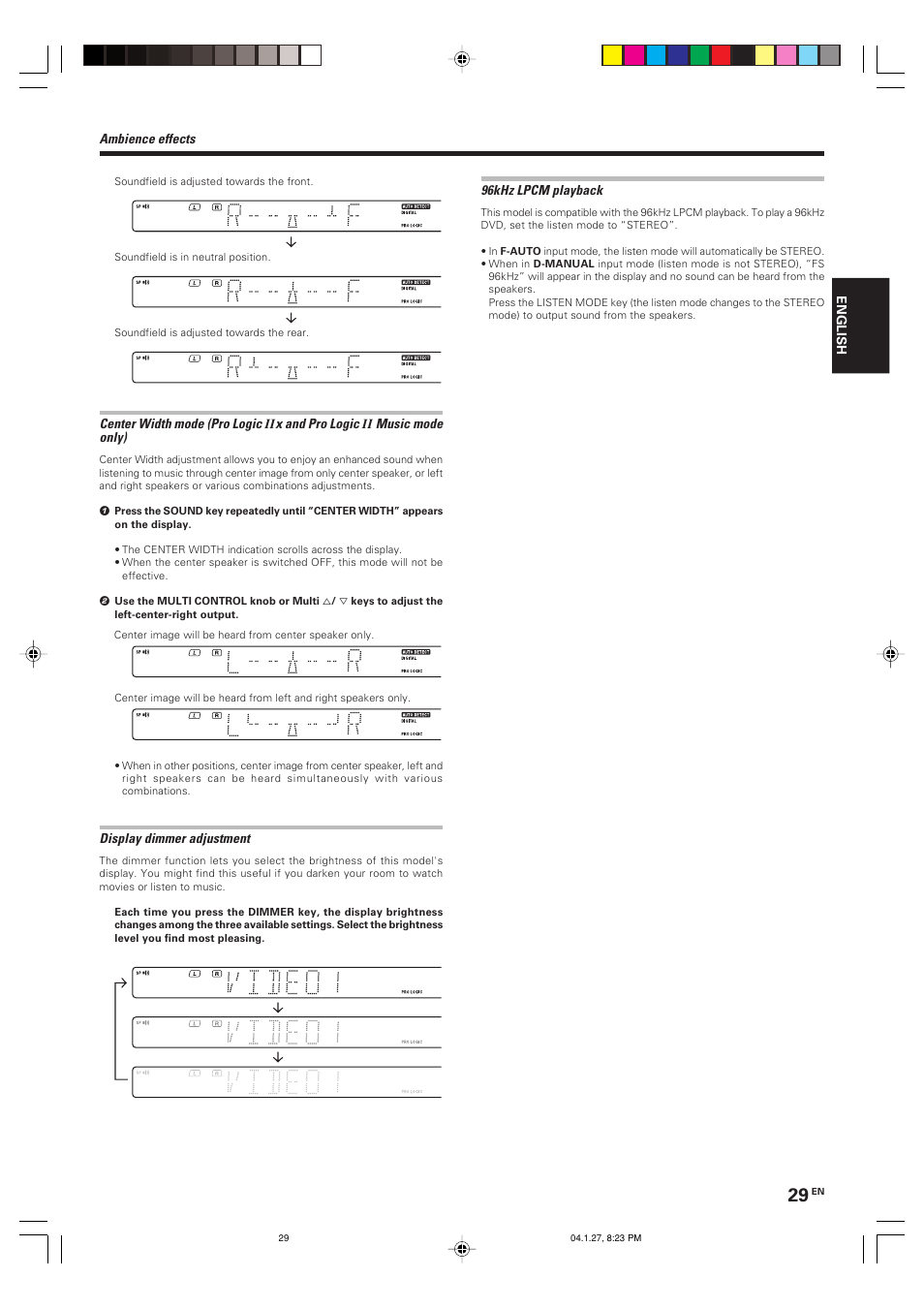 Kenwood KRF-V6080D User Manual | Page 29 / 40