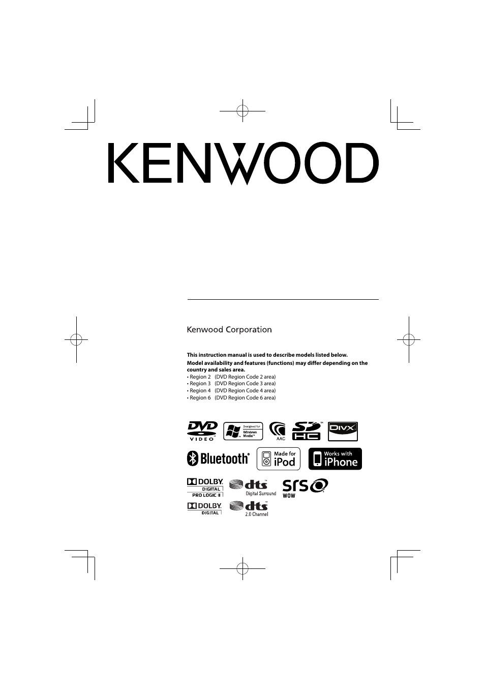 Kenwood DNX7360BTM User Manual | 112 pages