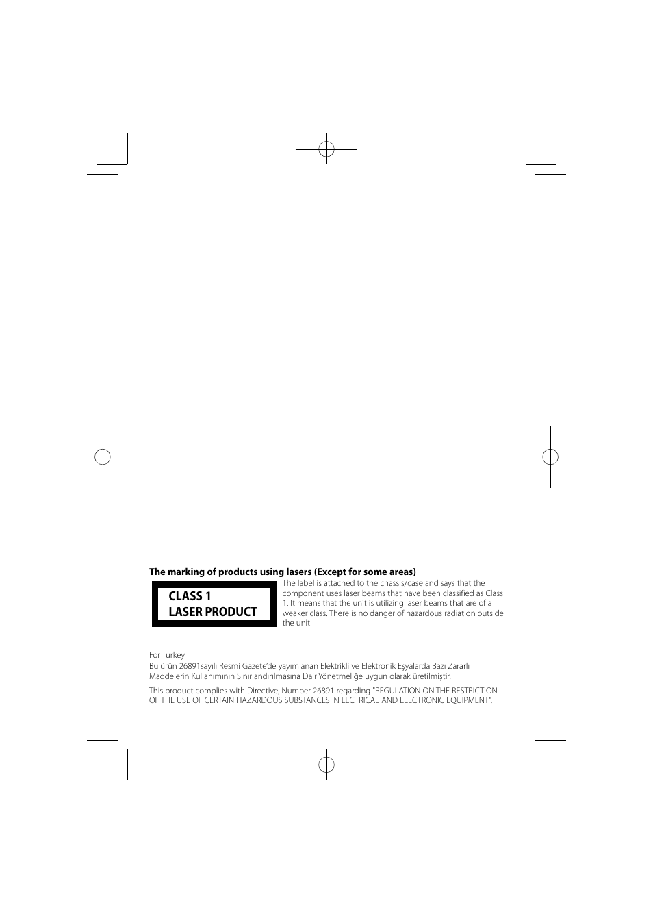 Class 1 laser product | Kenwood DNX7360BTM User Manual | Page 111 / 112