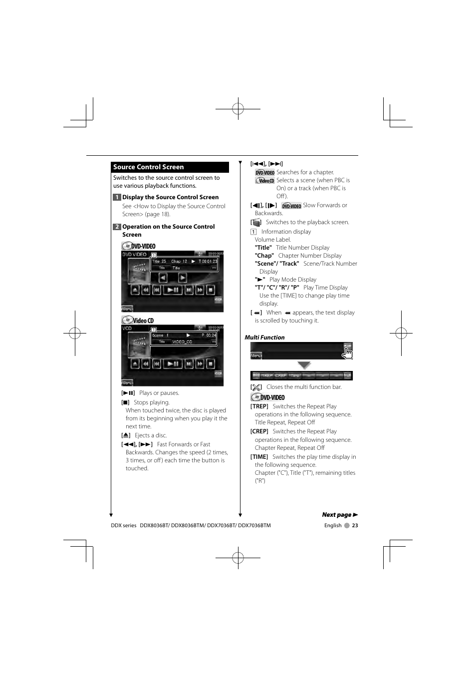 Kenwood DNX7360BTM User Manual | Page 23 / 112