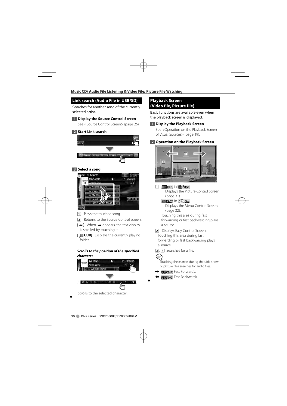 Kenwood DNX7360BTM User Manual | Page 30 / 112