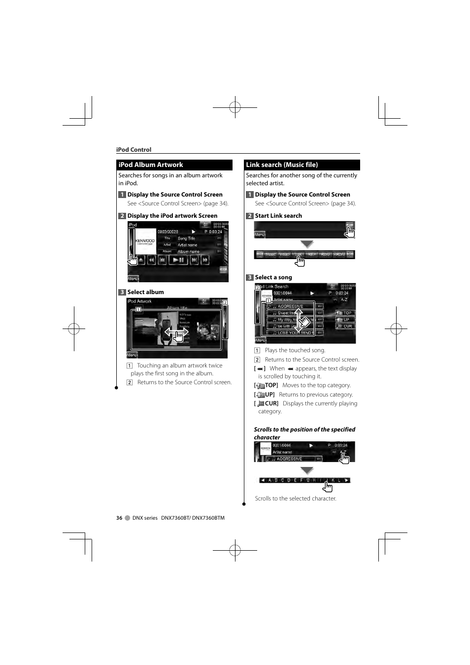 Kenwood DNX7360BTM User Manual | Page 36 / 112