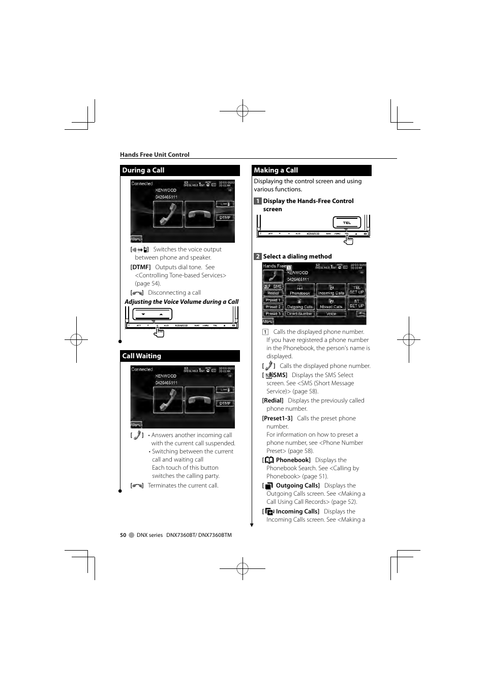 Kenwood DNX7360BTM User Manual | Page 50 / 112