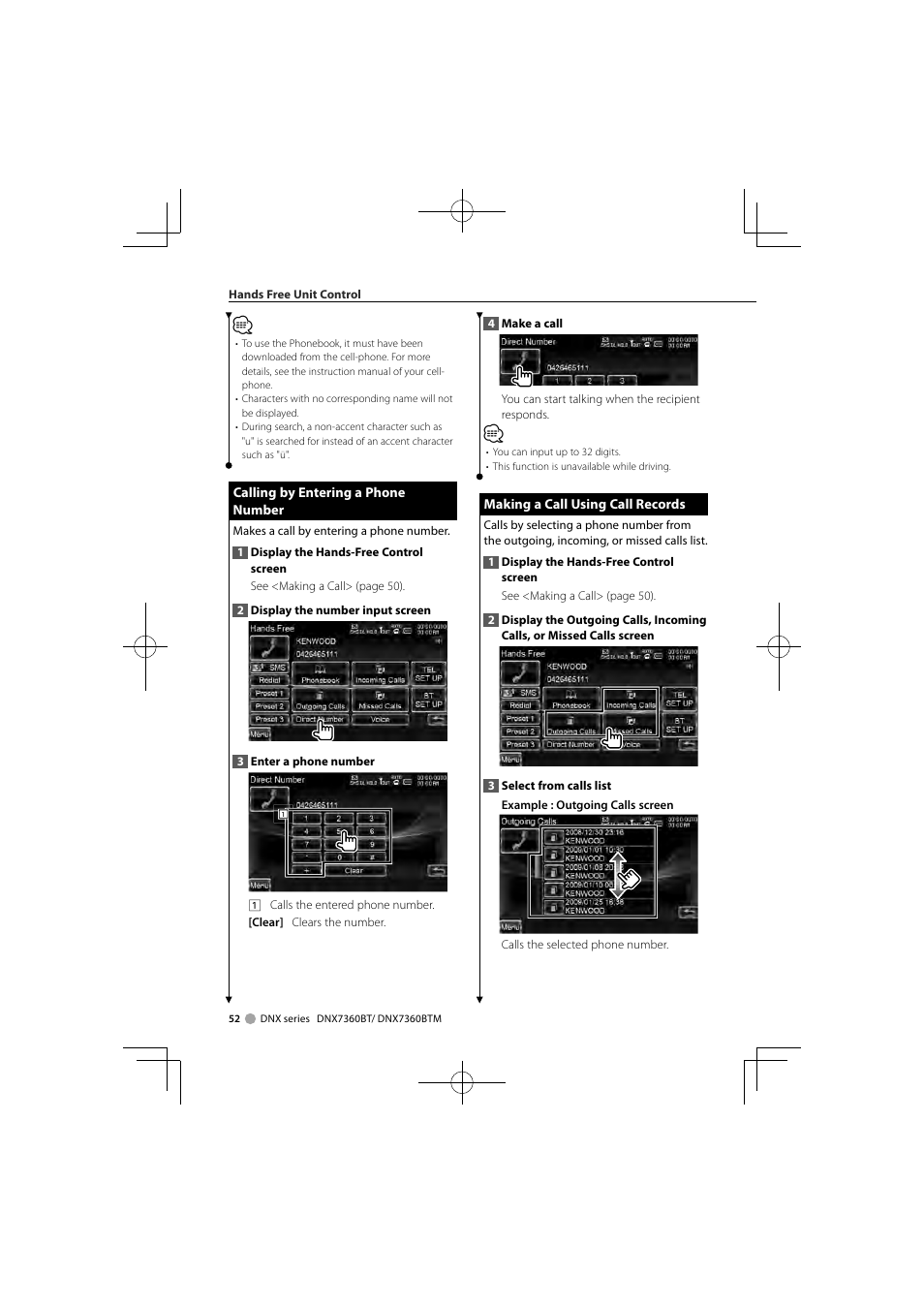 Kenwood DNX7360BTM User Manual | Page 52 / 112