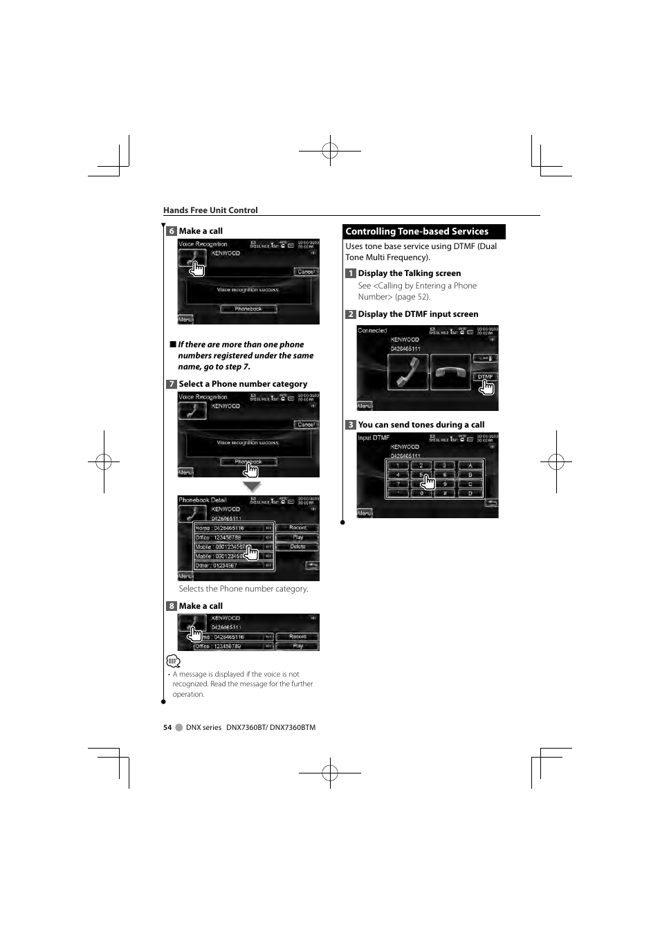 Kenwood DNX7360BTM User Manual | Page 54 / 112