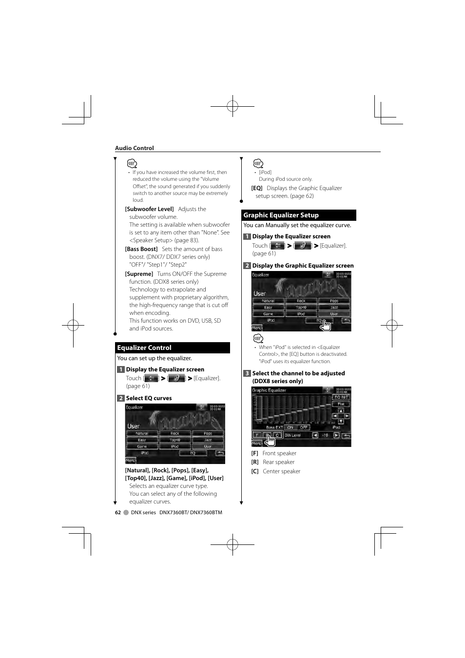 Kenwood DNX7360BTM User Manual | Page 62 / 112