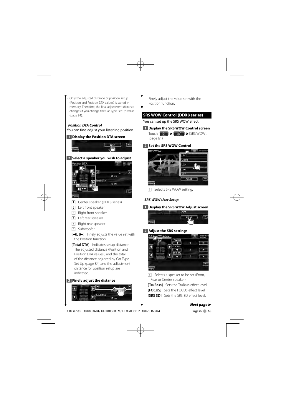 Kenwood DNX7360BTM User Manual | Page 65 / 112