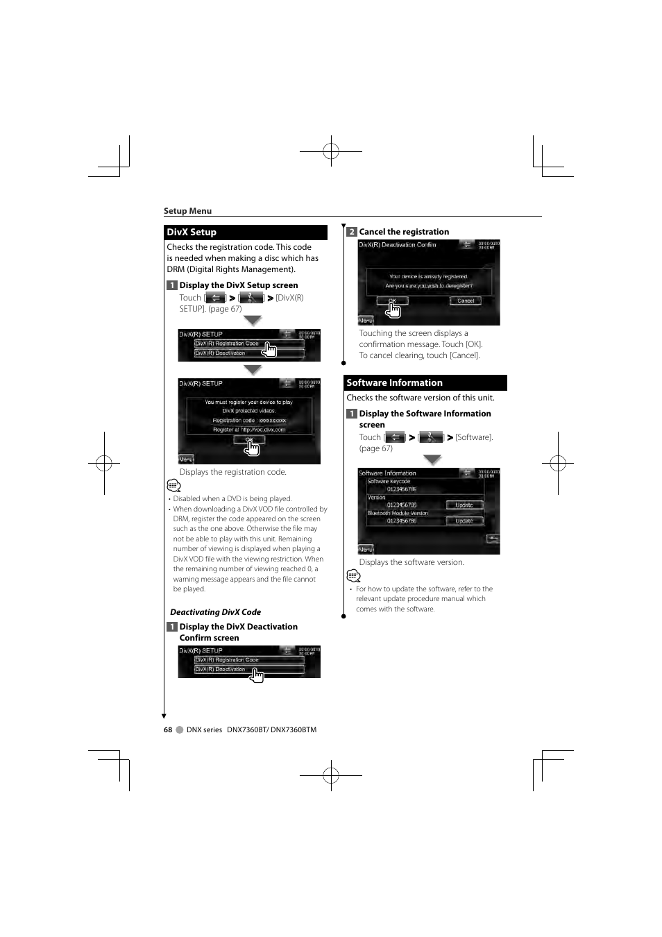 Kenwood DNX7360BTM User Manual | Page 68 / 112