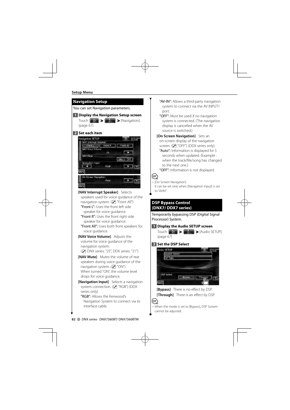 Kenwood DNX7360BTM User Manual | Page 82 / 112