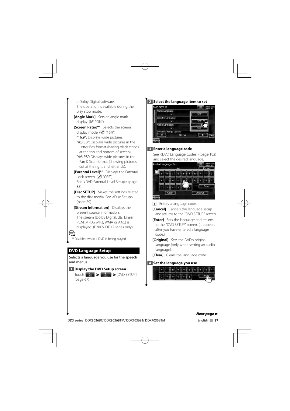 Kenwood DNX7360BTM User Manual | Page 87 / 112