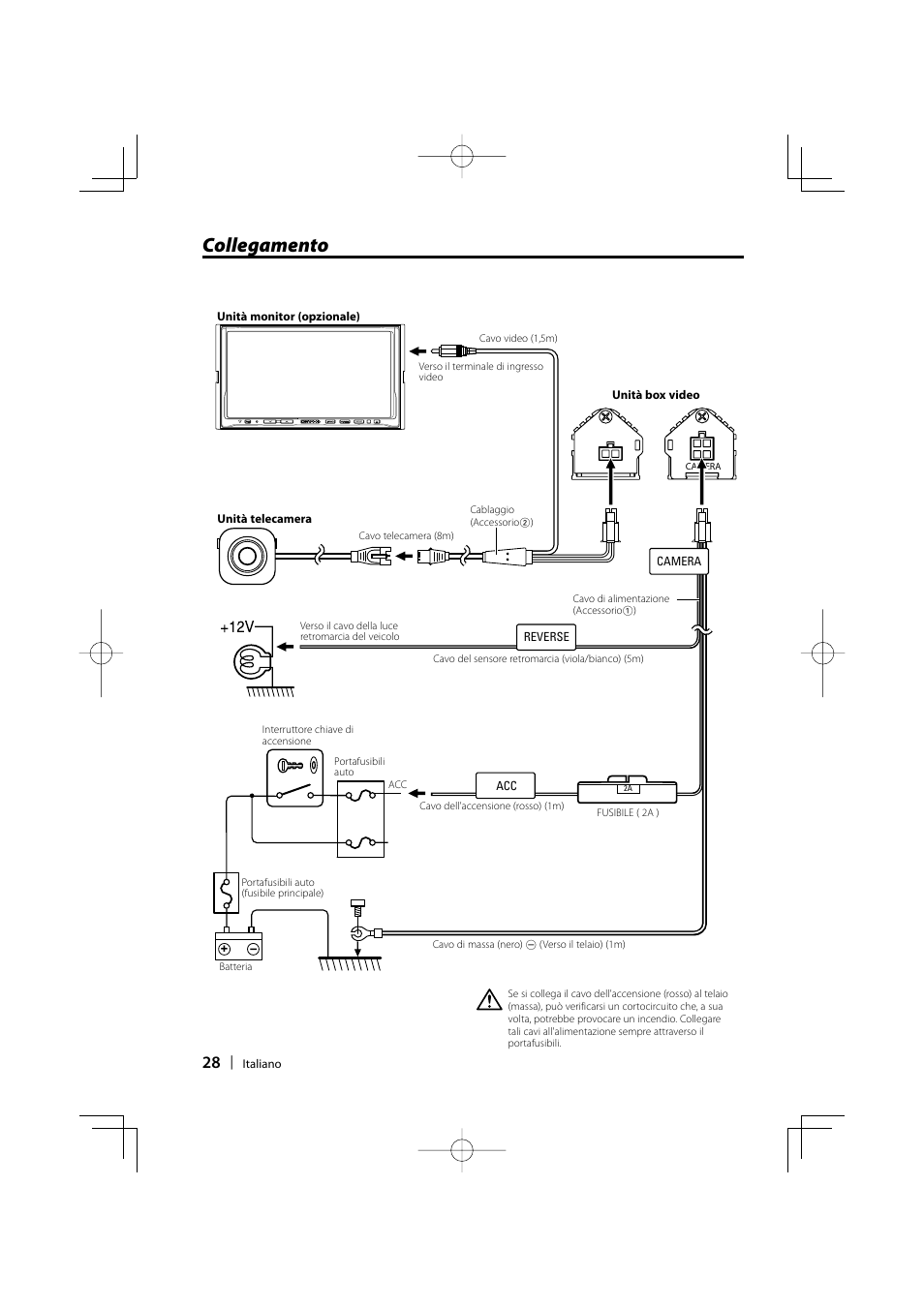 Collegamento | Kenwood Ccd2000 User Manual | Page 28 / 44
