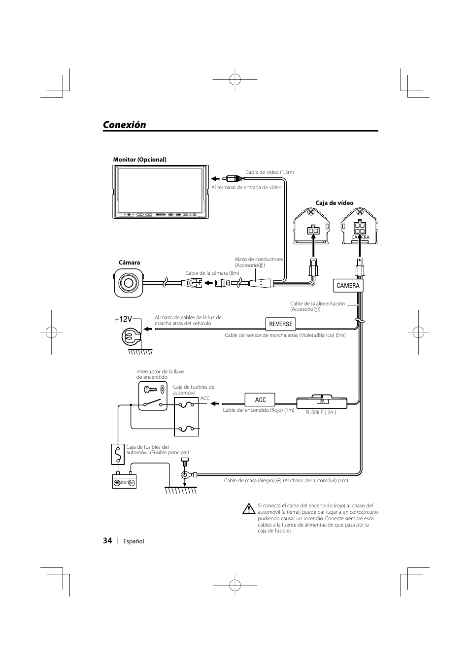 Conexión | Kenwood Ccd2000 User Manual | Page 34 / 44