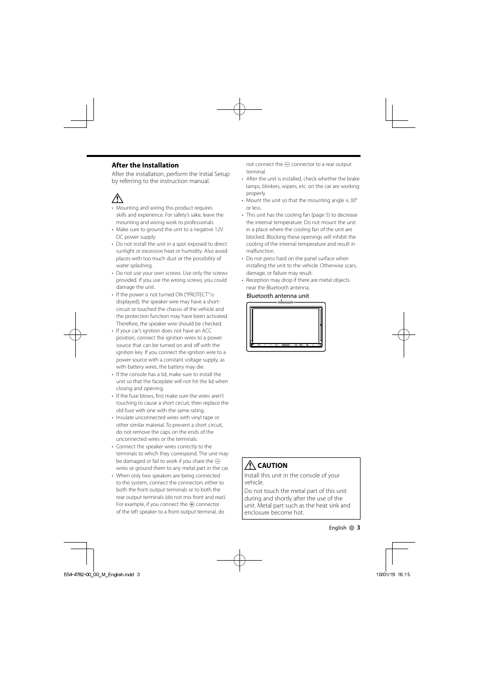 Kenwood DDX8036BTM User Manual | Page 3 / 12