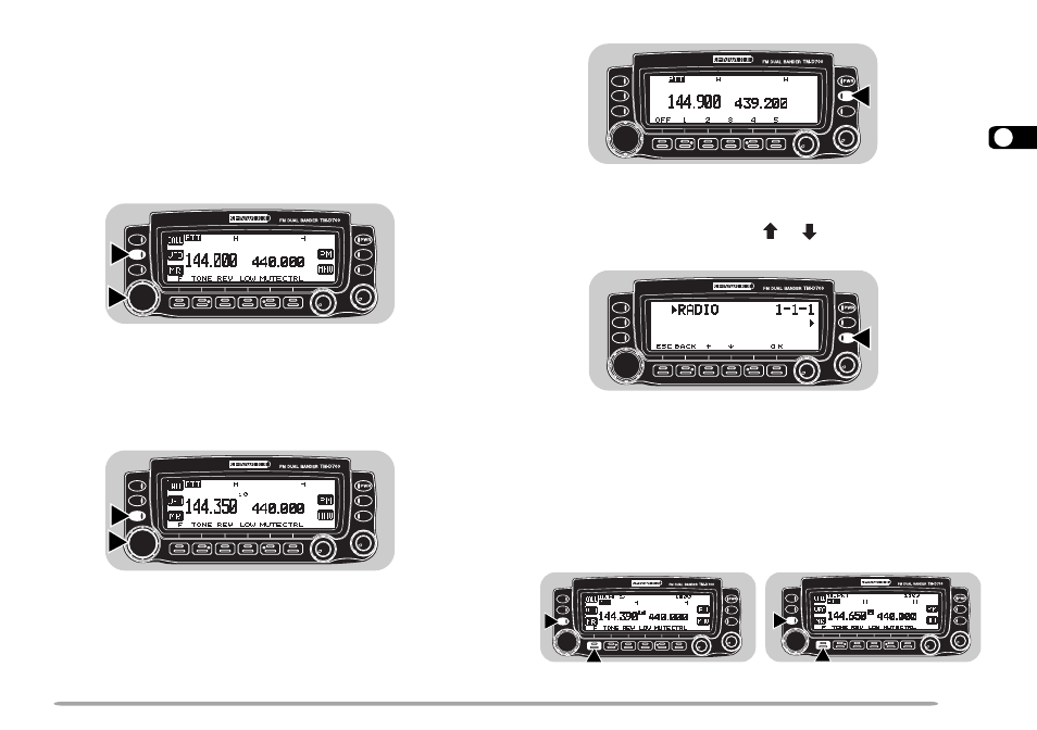 Basic transceiver modes | Kenwood TM-D700A User Manual | Page 21 / 99