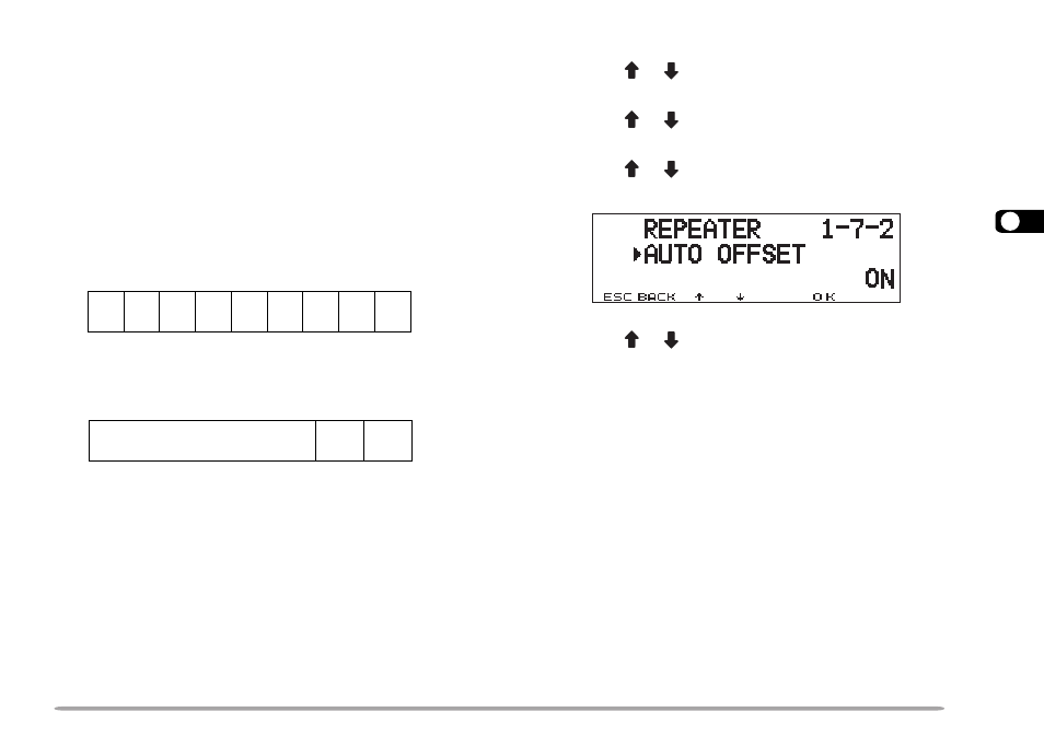 Automatic repeater offset | Kenwood TM-D700A User Manual | Page 37 / 99