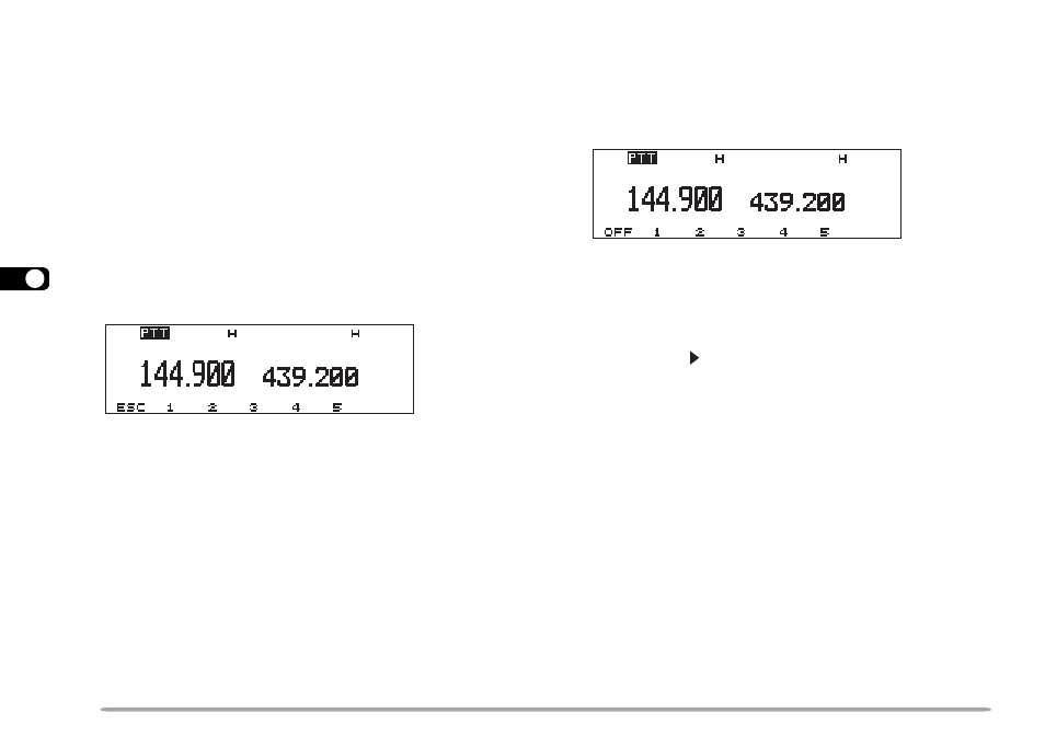 Storing in pm channels, Recalling a pm channel | Kenwood TM-D700A User Manual | Page 50 / 99