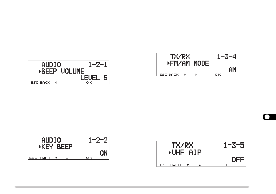 Changing beep volume, Key beep on/ off, Switching fm/am mode | Advanced intercept point (aip) | Kenwood TM-D700A User Manual | Page 75 / 99