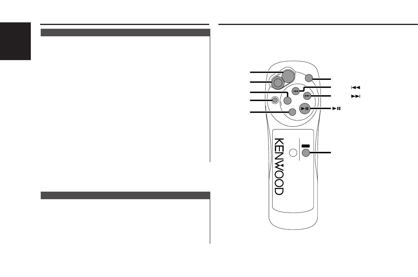 Auto memory entry, Text scroll, Basic operations of remote | Function set system, English, Function items in external disc control mode | Kenwood DPX-4010 User Manual | Page 26 / 38