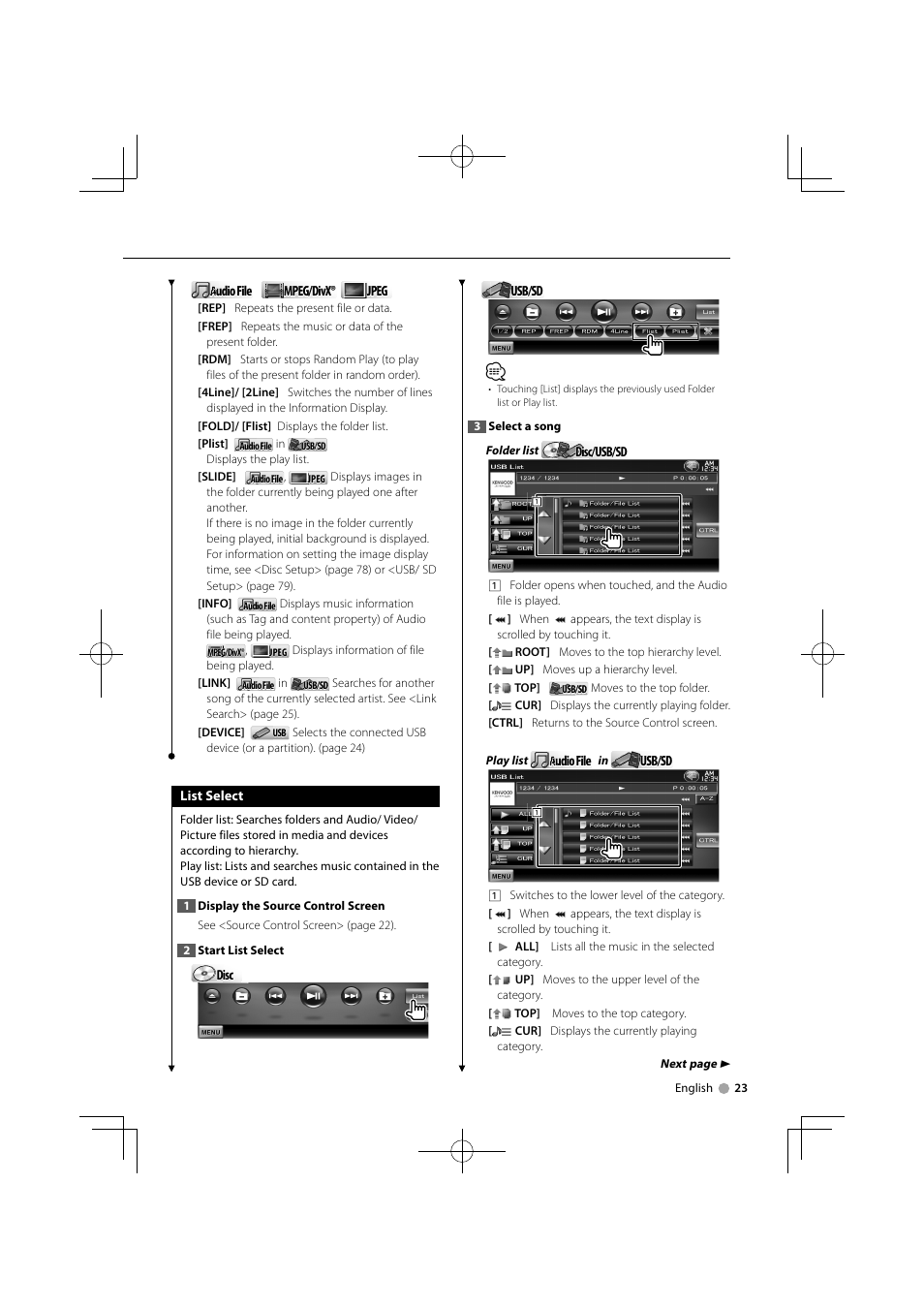 Kenwood DDX8034BTM User Manual | Page 23 / 96