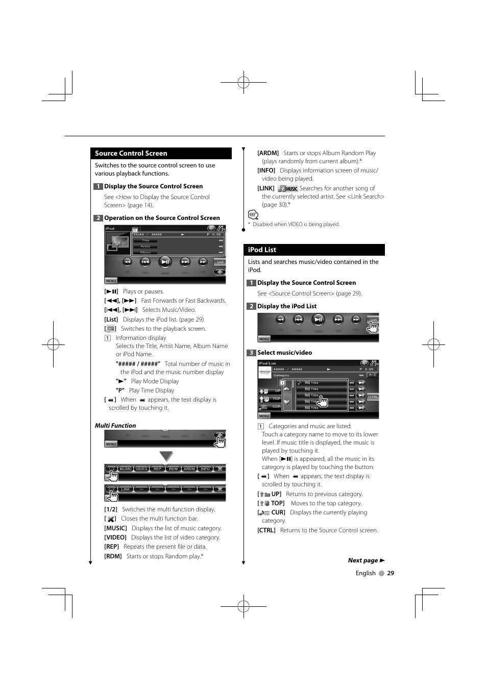 Kenwood DDX8034BTM User Manual | Page 29 / 96