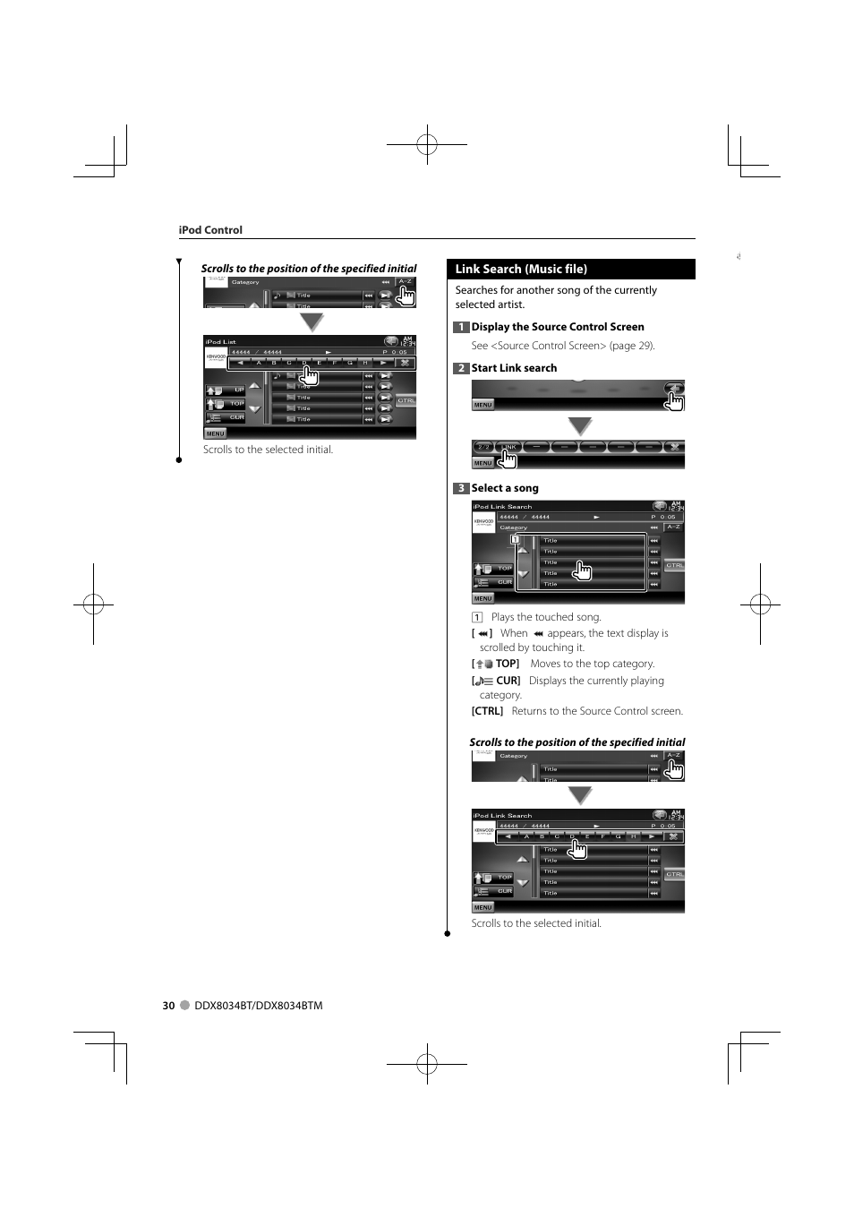 Kenwood DDX8034BTM User Manual | Page 30 / 96