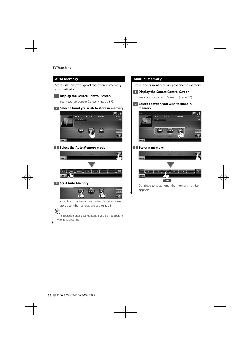 Kenwood DDX8034BTM User Manual | Page 38 / 96