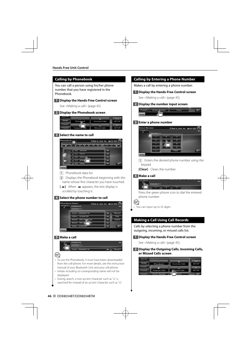 Kenwood DDX8034BTM User Manual | Page 46 / 96