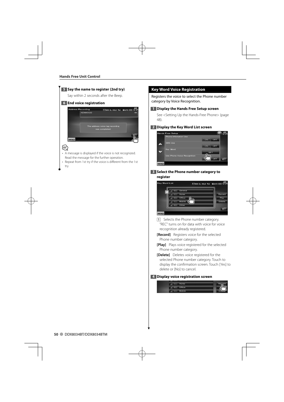Kenwood DDX8034BTM User Manual | Page 50 / 96
