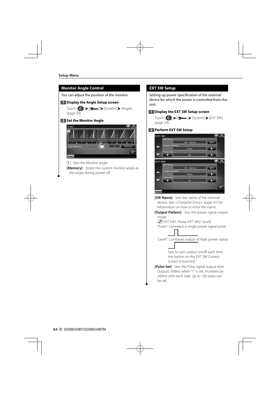 Kenwood DDX8034BTM User Manual | Page 64 / 96