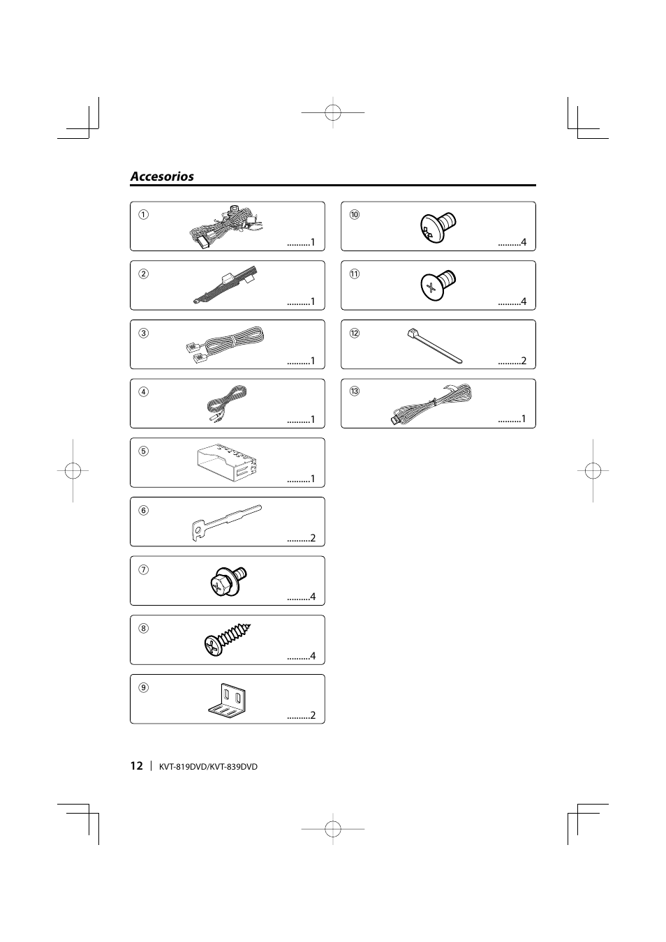 Kenwood Monitor With DVD Receiver KVT-819DVD User Manual | Page 12 / 24