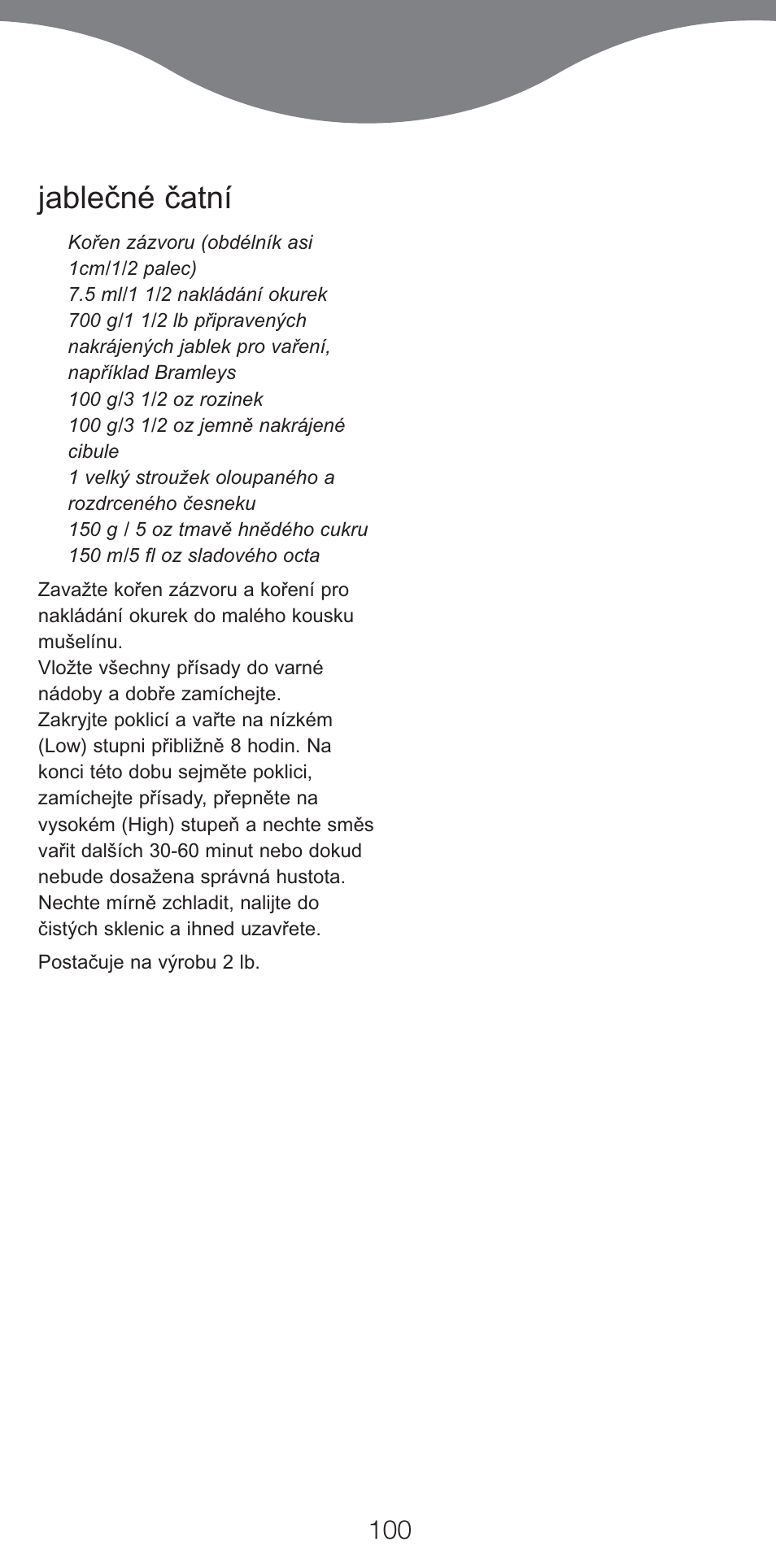 Jablečné čatní | Kenwood CP707 User Manual | Page 100 / 141