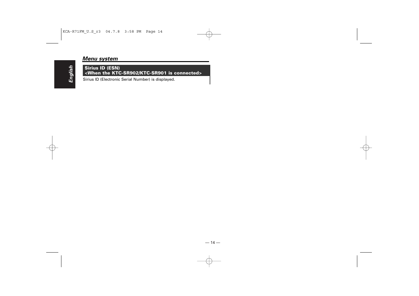 Kenwood KCA-R71FM User Manual | Page 14 / 92