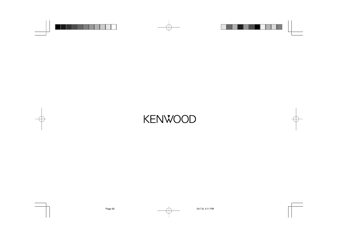 Kenwood KCA-R71FM User Manual | Page 92 / 92