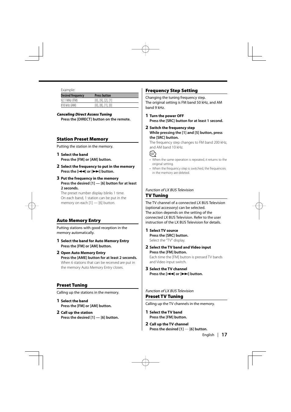 Kenwood KDC-MP858 User Manual | Page 17 / 36