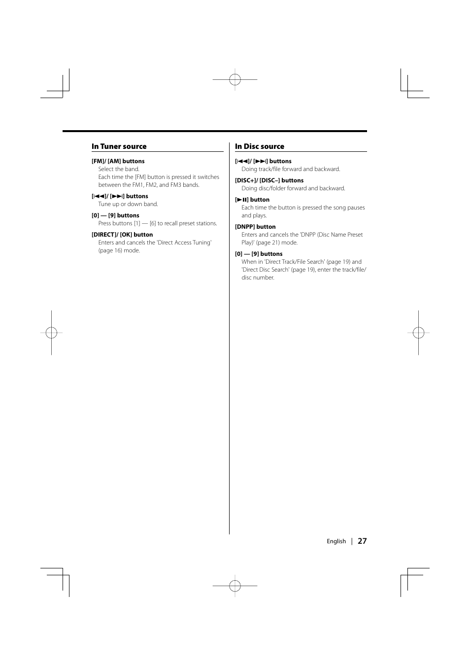 Kenwood KDC-MP858 User Manual | Page 27 / 36