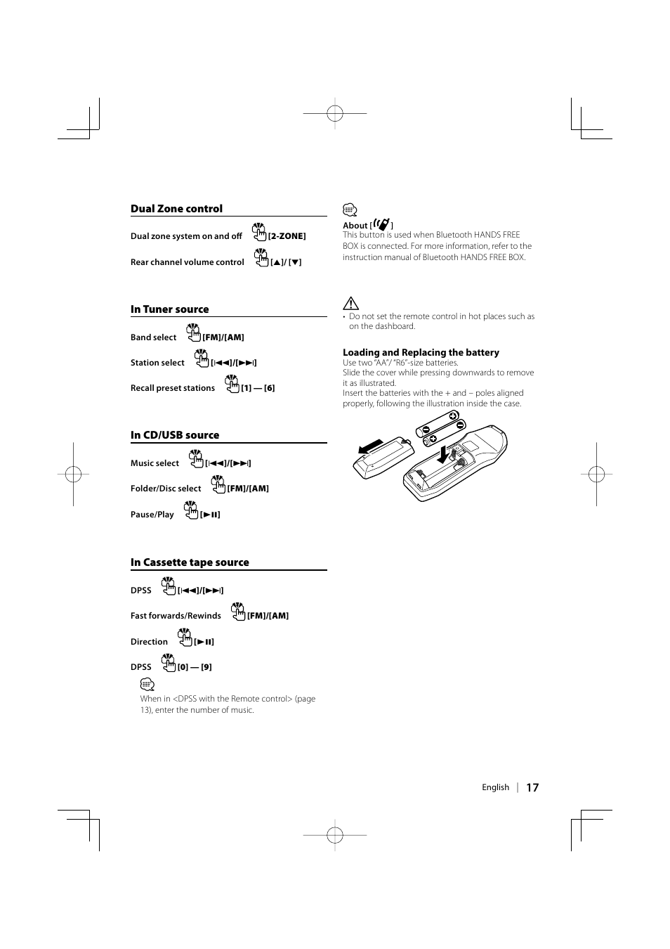 Kenwood DUAL DIN SIZED CD RECEIVER DPX-MP4110 User Manual | Page 17 / 28