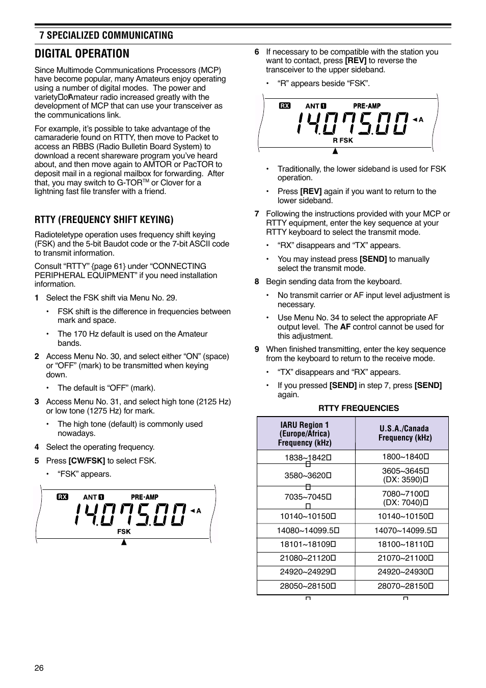 Digital operation | Kenwood TS-570S User Manual | Page 32 / 89