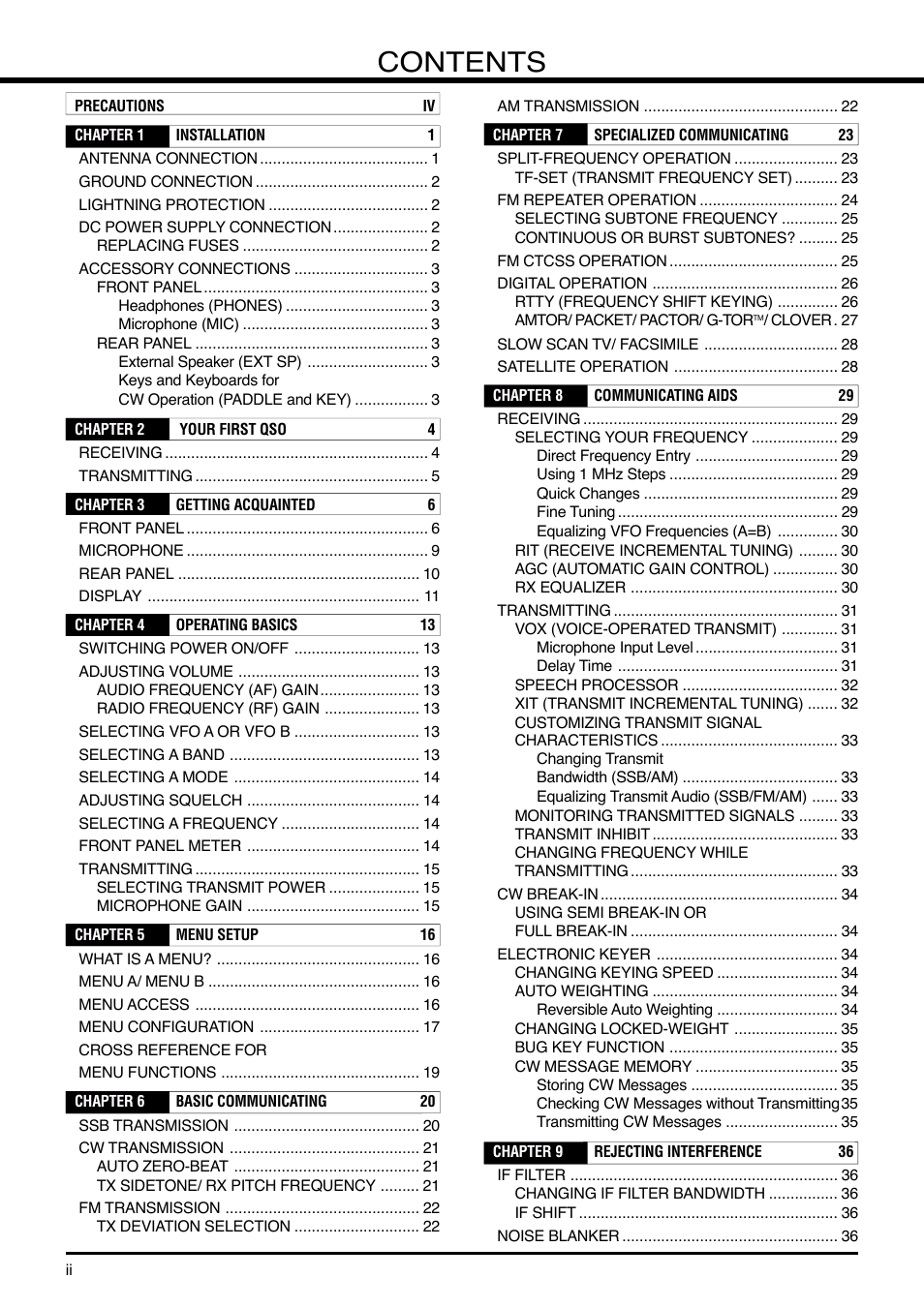 Kenwood TS-570S User Manual | Page 4 / 89