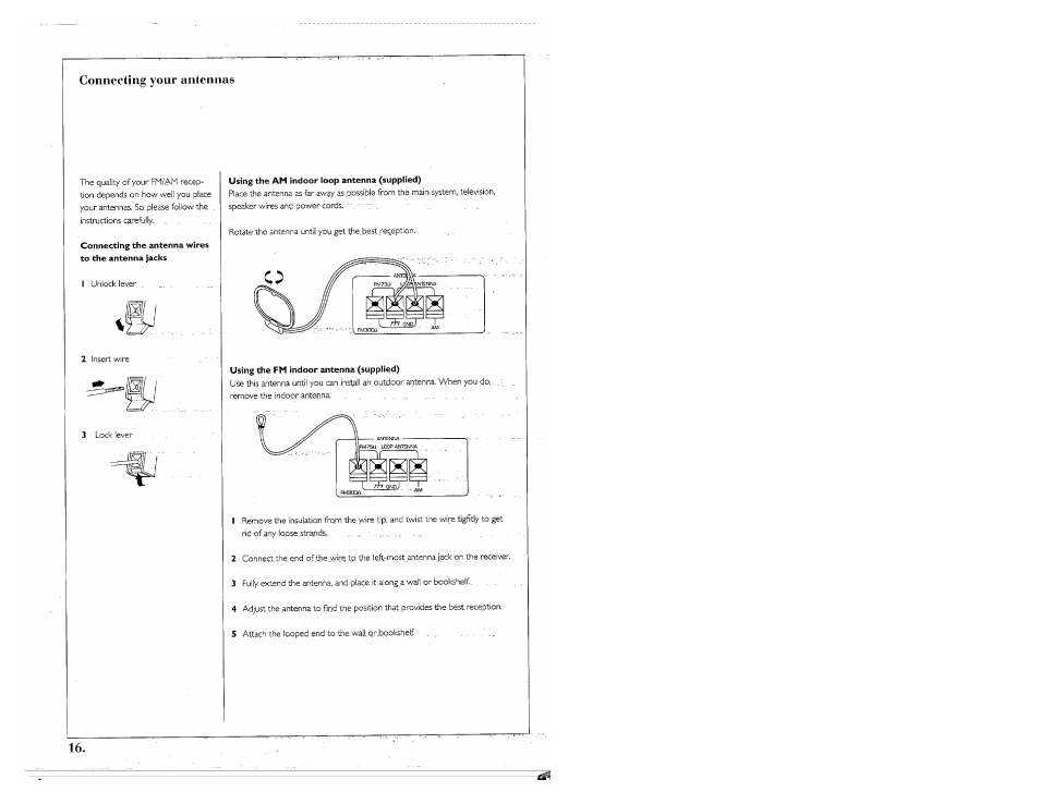 Connecting your antennas | Kenwood SPECTRUM 755 AV User Manual | Page 16 / 28