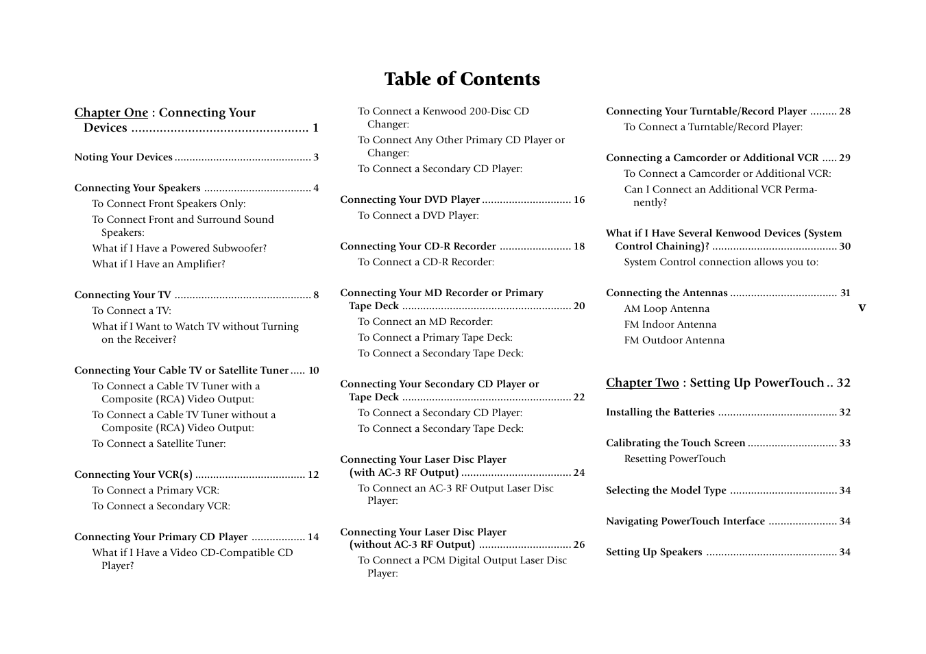 Kenwood KRF-V9993D User Manual | Page 5 / 62